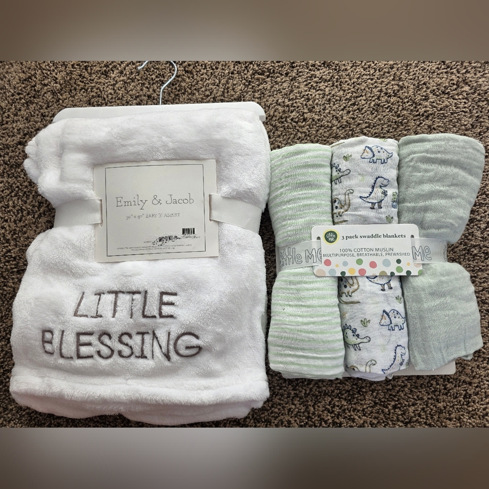 Baby Blanket And Swaddle Set